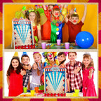 Fulmoon Disk Drop Game – 8-Disk Carnival Circus Wood Party Game (15.7 x 10 in)