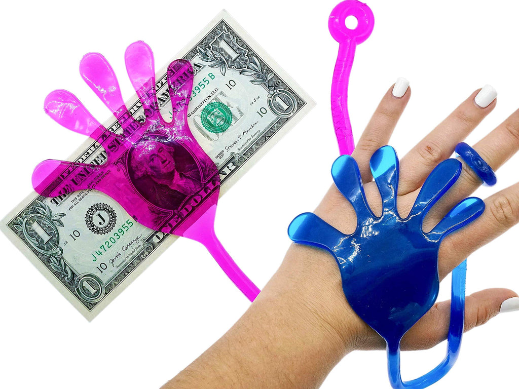 Fun a Ton Giant Snap Hands – 8-Pack Jumbo Sticky Hands for Kids | Party Favors & Prizes
