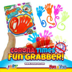 Fun a Ton Giant Snap Hands – 8-Pack Jumbo Sticky Hands for Kids | Party Favors & Prizes