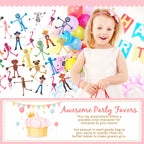 Fun Express Mega Bendable Toy Bulk Assortment - 100 Pieces for Party Favors & Classroom Prizes