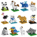 FUN LITTLE TOYS Mini Animals Building Blocks – 12-Pack Party Favors & Goodie Bags