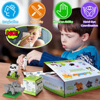 FUN LITTLE TOYS Mini Animals Building Blocks – 12-Pack Party Favors & Goodie Bags