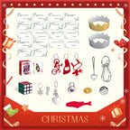 FUN LITTLE TOYS Christmas Crackers 12-Pack No-Snap Party Favors with Party Hat