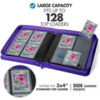 FunGuys Toploader Binder – 4-Pocket Card Binder for 128 Top Loaders | TCG, MTG, Pokemon