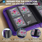 FunGuys Toploader Binder – 4-Pocket Card Binder for 128 Top Loaders | TCG, MTG, Pokemon