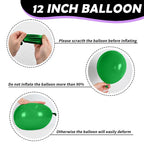 FunHot Monster Truck Balloons Set - 12in Purple, Green & Black for Boys Parties