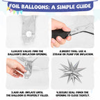 FunHot Blue Soccer Balloons Set – Navy, Metallic Blue, White & Silver Foil Balloons for Soccer Party Decor