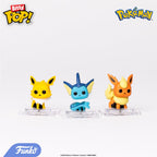 Funko Pop! Bitty Pokemon Charmander, Jolteon, Lapras & Rattata – 0.9-Inch Collectables with Stackable Display Shelf