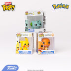 Funko Pop! Bitty Pokemon: Bulbasaur, Flareon, Pichu & Charizard – 0.9-Inch Collectibles with Stackable Display Case