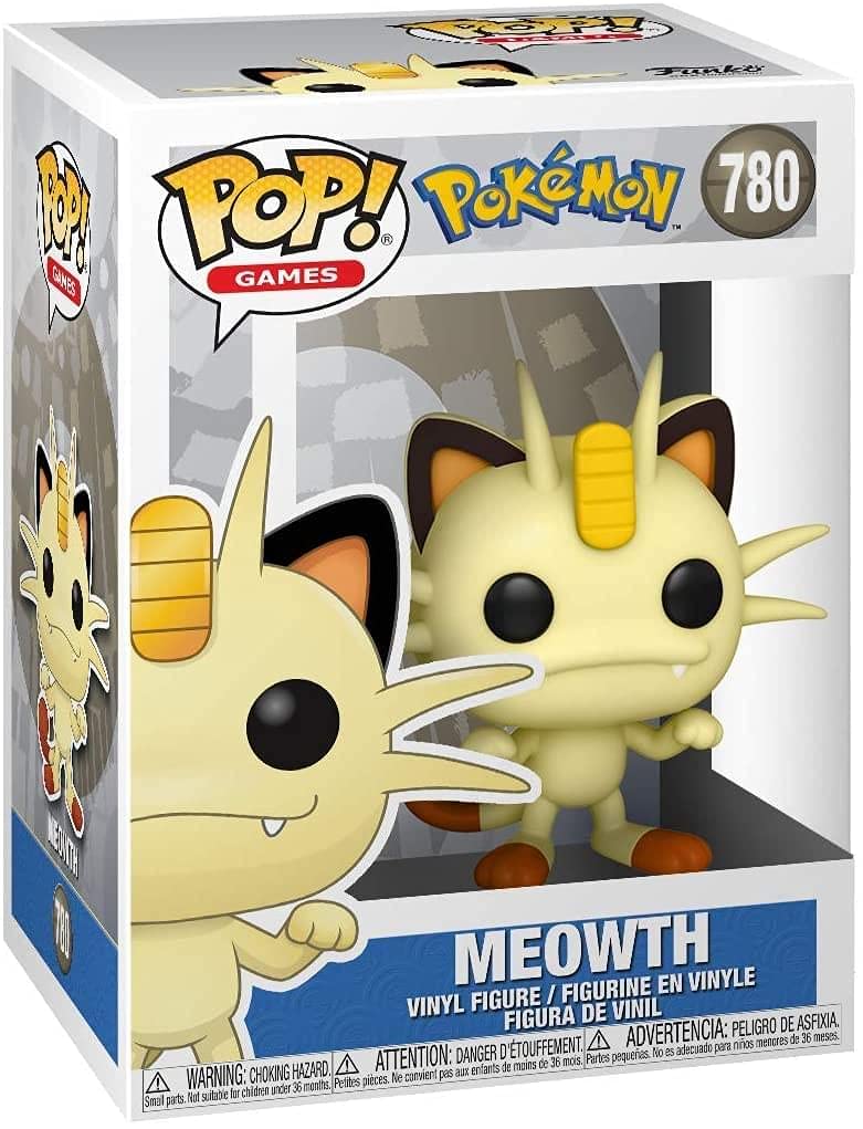 Funko POP! Games Pokemon Meowth Vinyl Figure – 3.25-Inch Multicolor
