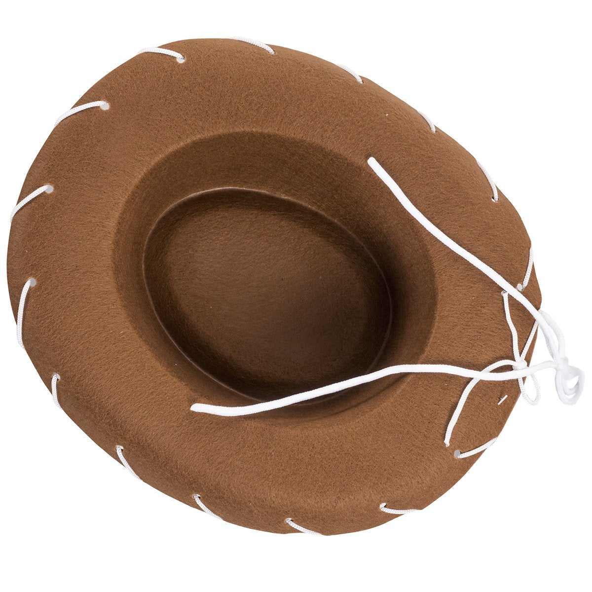 Funny Party Hats Childrens Brown Felt Cowboy Hat – Size Small