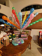 FUNPRT 40-Inch Latex Spiral Balloons - 100 Count Assorted Party Balloons