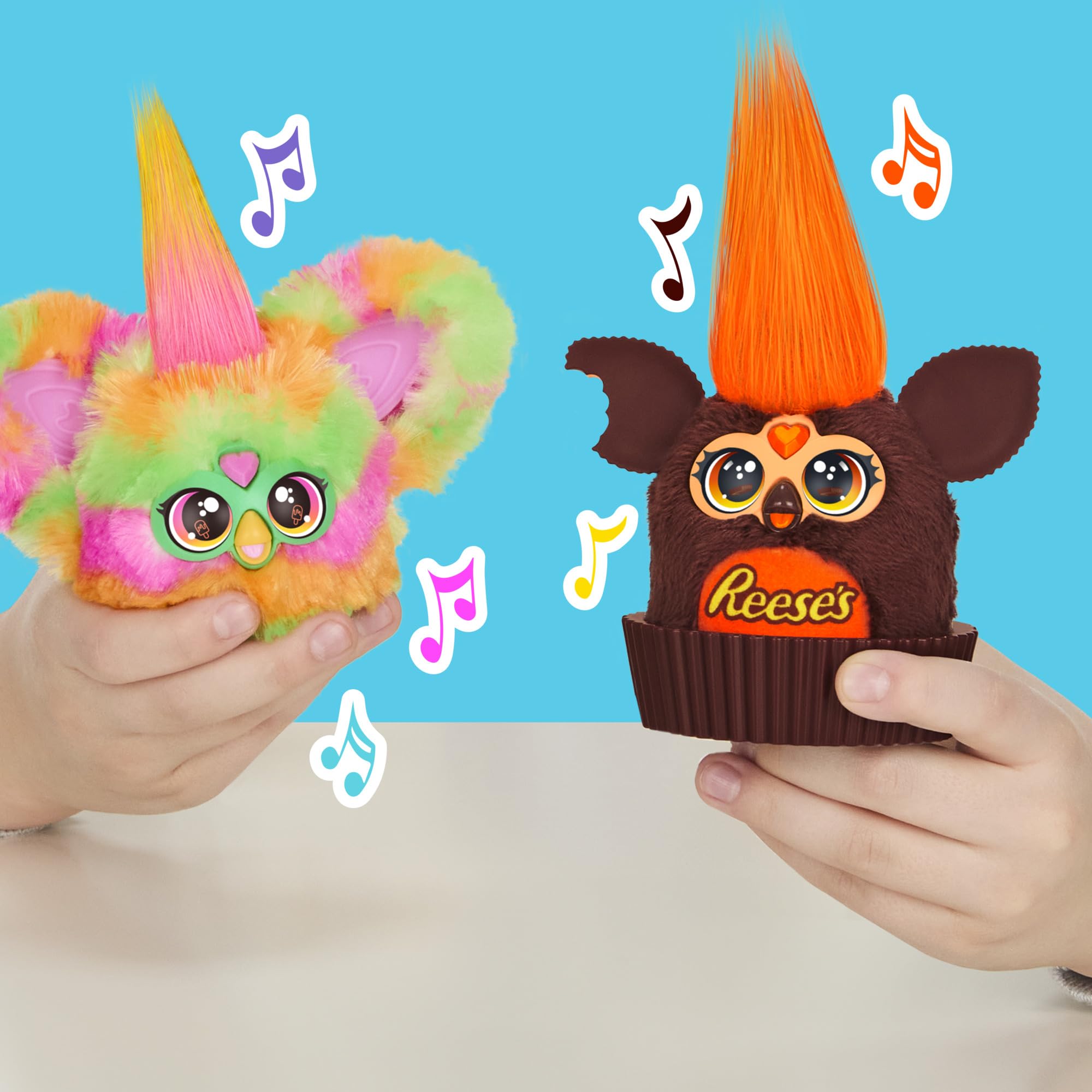 Furby Furblets REESE'S Cup Mini 3-Inch Electronic Plush | Candy Toy for Kids 6+