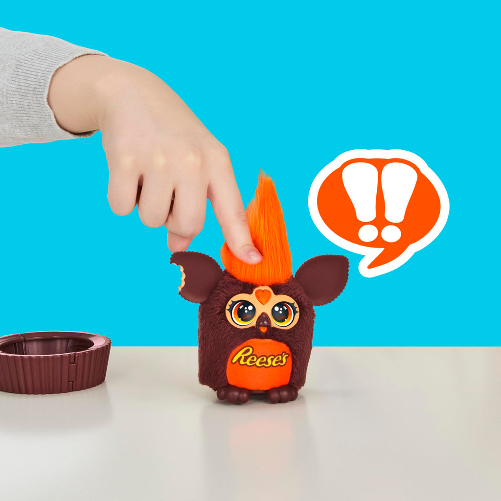 Furby Furblets REESE'S Cup Mini 3-Inch Electronic Plush | Candy Toy for Kids 6+