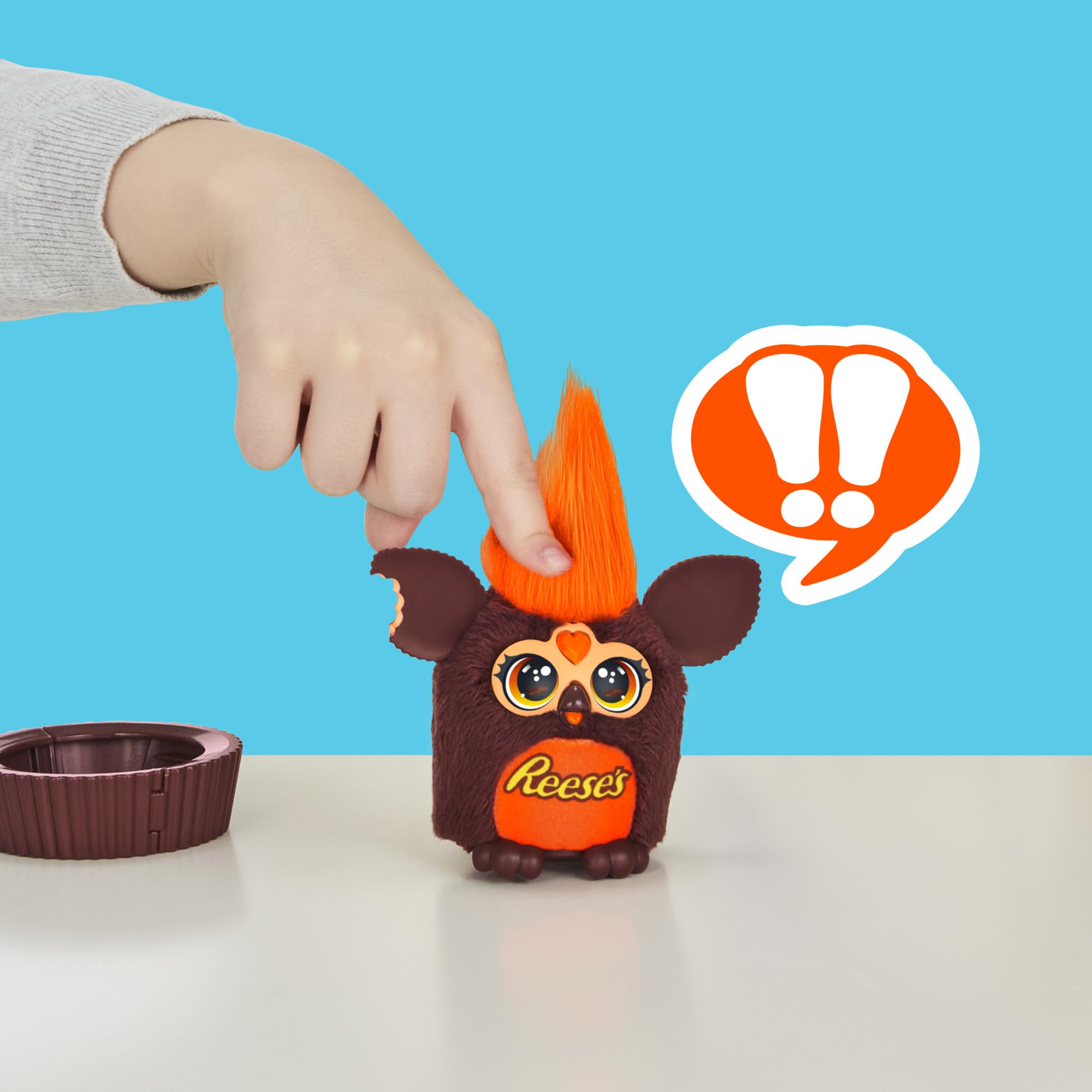 Furby Furblets REESE'S Cup Mini 3-Inch Electronic Plush | Candy Toy for Kids 6+