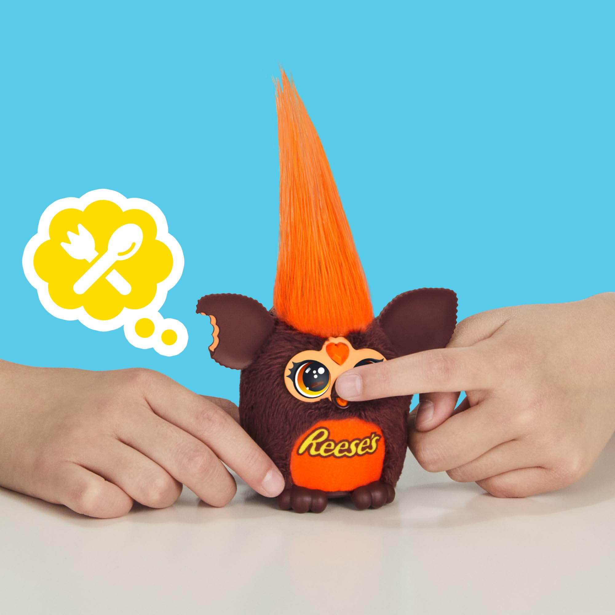 Furby Furblets REESE'S Cup Mini 3-Inch Electronic Plush | Candy Toy for Kids 6+