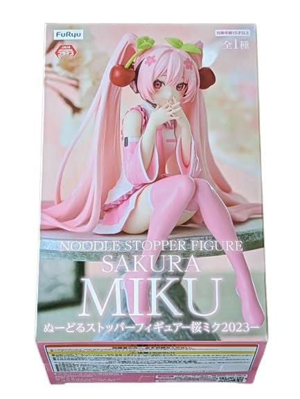 Furyu Hatsune Miku Sakura Miku Noodle Stopper Figure – 5.5-Inch Collectible, Official Licensed