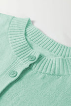 Pastel Fuzzy Knit Boxy Cardigan