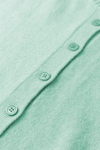 Pastel Fuzzy Knit Boxy Cardigan