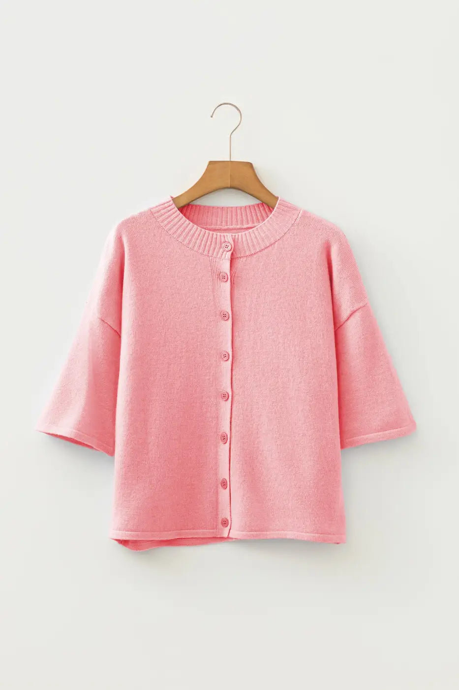 Pastel Fuzzy Knit Boxy Cardigan