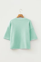 Pastel Fuzzy Knit Boxy Cardigan