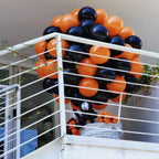 GaesQae 154pcs Orange Balloons Kit for Balloon Arch - 5/10/12/18in, Halloween Party Decor