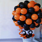 GaesQae 154pcs Orange Balloons Kit for Balloon Arch - 5/10/12/18in, Halloween Party Decor