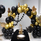 GaesQae Black Balloons 12-Inch Pack for Halloween Decorations - 100Pcs Latex Balloons