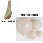 GaesQae 154pcs Ivory White Balloons Garland Kit — 5/10/12/18 in for Weddings & Parties
