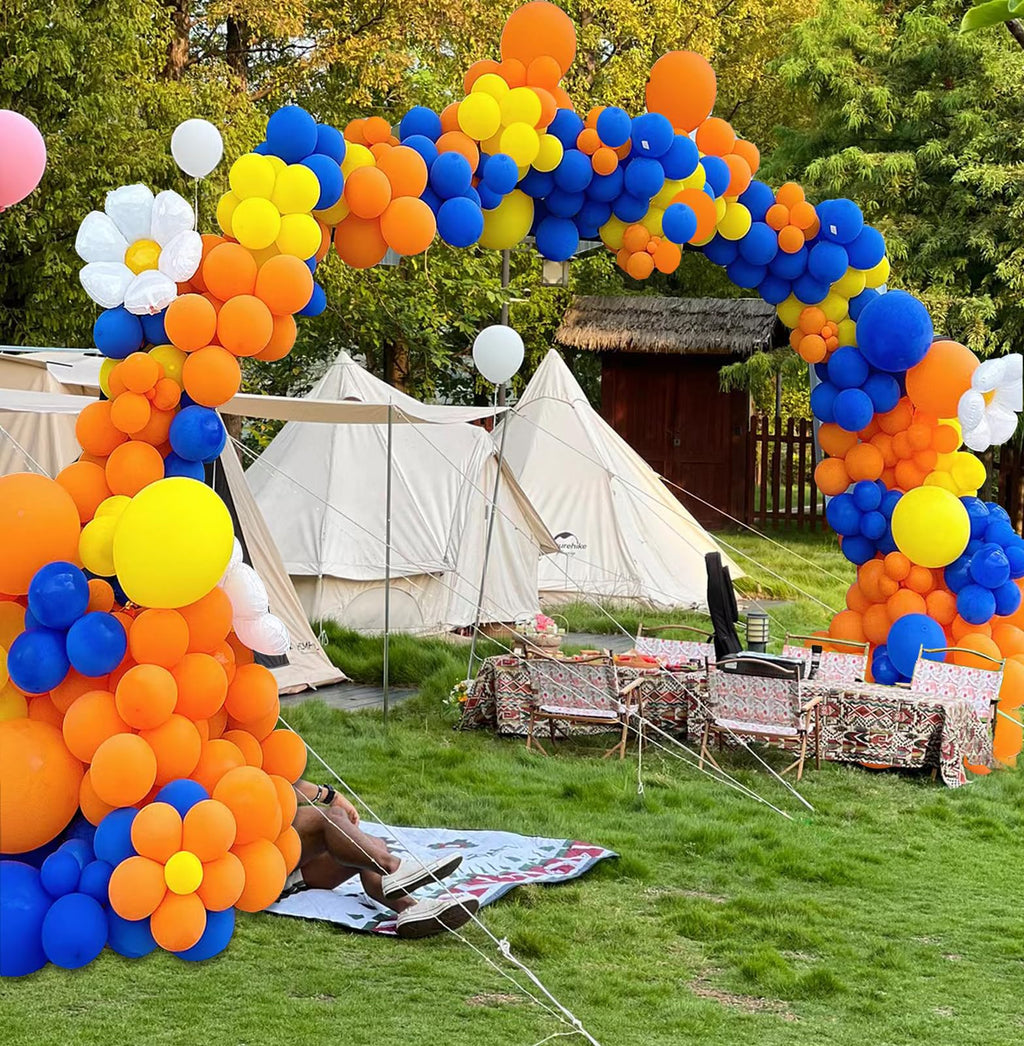 GaesQae 154pcs Orange Balloons Kit for Balloon Arch - 5/10/12/18in, Halloween Party Decor