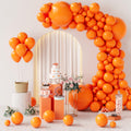 GaesQae 154pcs Orange Balloons Kit for Balloon Arch - 5/10/12/18in, Halloween Party Decor
