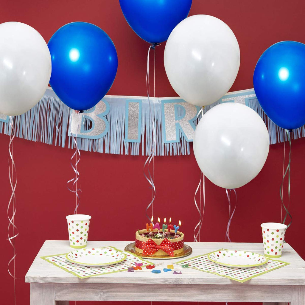 GaesQae Royal Blue Balloons - 100 Pack, 12in Latex Party Decor