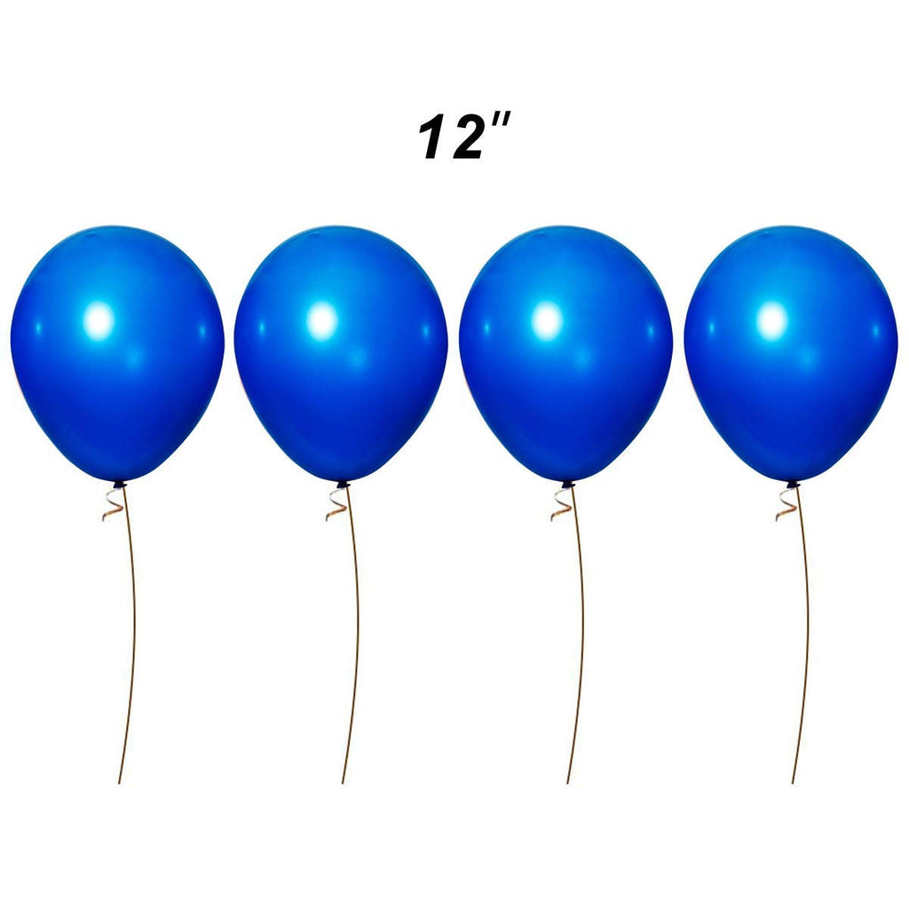 GaesQae Royal Blue Balloons - 100 Pack, 12in Latex Party Decor