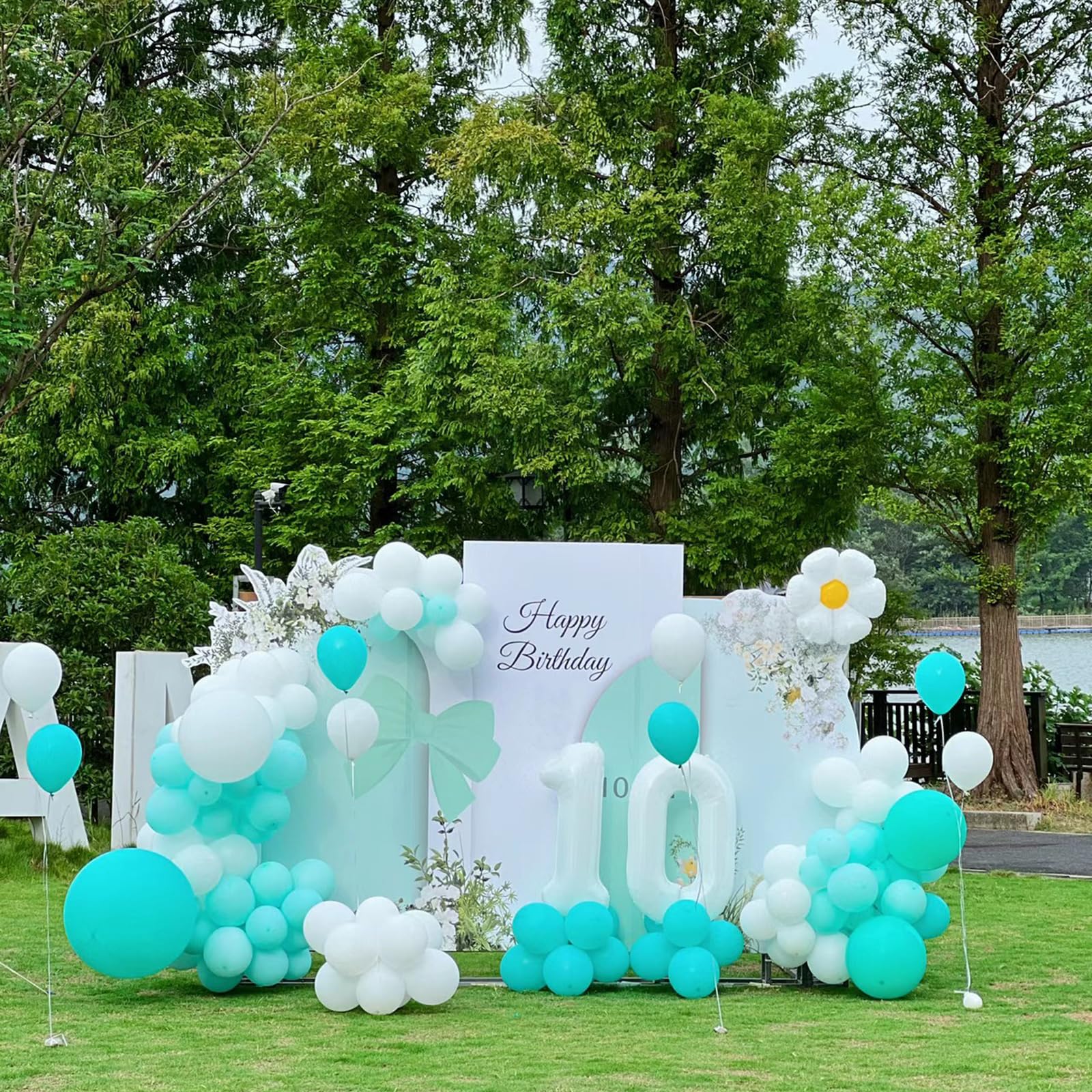 GaesQae Teal Balloons 12 Inch – 100 Pack Turquoise Party Decorations