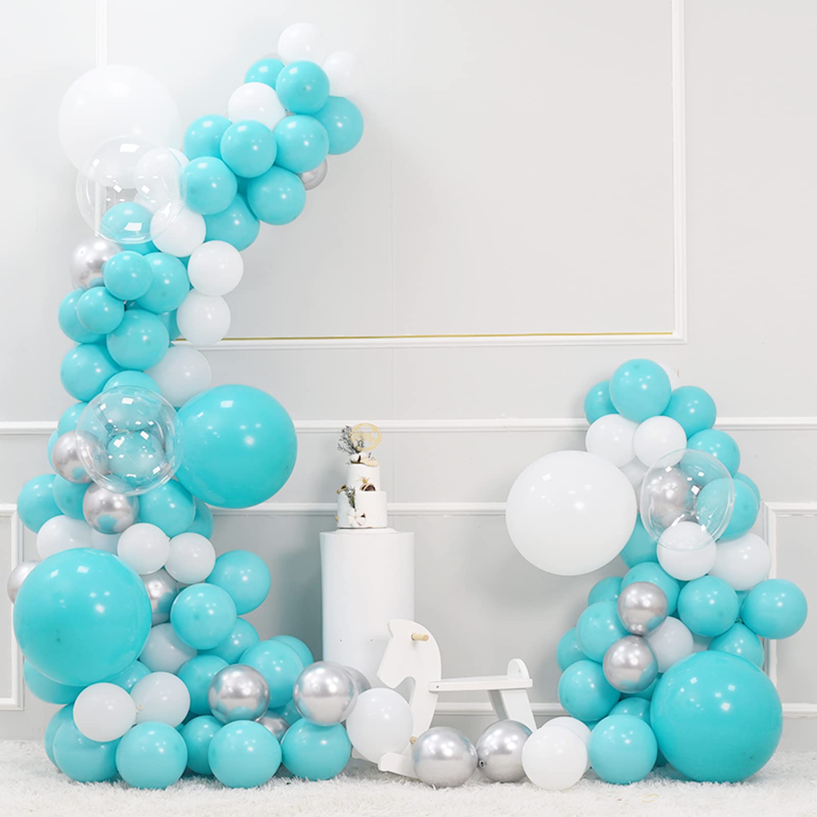 GaesQae Teal Balloons 12 Inch – 100 Pack Turquoise Party Decorations