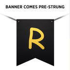 GAGAKU Happy Retirement Banner – Black & Gold Party Decorations Kit
