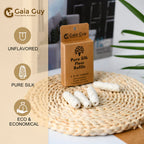 Gaia Guy Silk Dental Floss Refill – 4 x 33yds, 100% Biodegradable Silk