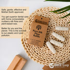 Gaia Guy Silk Dental Floss Refill – 4 x 33yds, 100% Biodegradable Silk