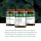 Gaia Herbs PRO Lions Mane Mushroom - Brain Health, 2,500mg/Serving, 60 Capsules, Organic