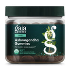 Gaia Herbs Organic Ashwagandha Gummies – Stress Support* | Cinnamon & Ginger | Gluten Free & Vegan | 81 Count