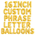 Gala Supplies 52Pcs Gold Letter Balloons – 16-Inch Foil Alphabet Set for Custom Names, Banners & Occasions