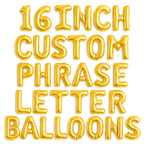 Gala Supplies 52Pcs Gold Letter Balloons – 16-Inch Foil Alphabet Set for Custom Names, Banners & Occasions