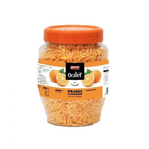 Gama Oralet Orange Flavoured Drink Granules Jar 400g