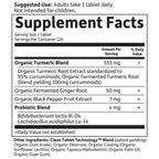 Garden of Life Organic Turmeric Extra Strength 100mg Curcumin – 120 Tablets