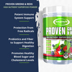 Gaspari Nutrition Greens & Reds Organic Superfood Powder – Immune Support, Probiotics & Fiber, Vegan & Non-GMO (30 Servings, Natural Fruity)