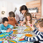 Gatherfun Giant Coloring Poster for Classroom – 31.5x72 Table Cover & Summer Banner