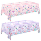Gatherfun Butterfly Birthday Party Supplies — 2 Disposable Tablecloths, 54" x 108"