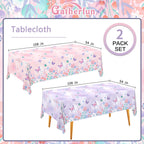 Gatherfun Butterfly Birthday Party Supplies — 2 Disposable Tablecloths, 54" x 108"