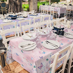 Gatherfun Butterfly Birthday Party Supplies — 2 Disposable Tablecloths, 54" x 108"