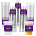 Gatherfun Class of 2026 Celebration – 100 Pcs 16oz Purple Graduation Plastic Cups